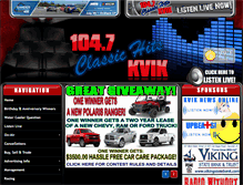 Tablet Screenshot of kvikradio.com